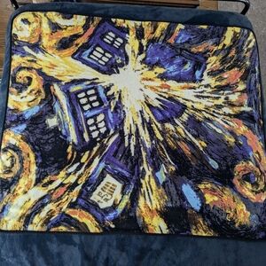 ⭐ Doctor Who Van Gough Exploding Tardis fleece blanket 50" x 60"
